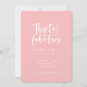 30 und fabelhafte Geburtstagsparty Foto laden Einladung (Vorderseite)