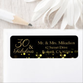 30 und fabelhafter Black and Gold Glitzer (Insitu)