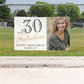 30 und fabelhaftes Elegant 30. Geburtstag Foto Banner (Insitu)
