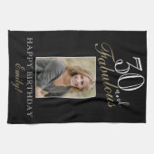 30 und fabelhaftes Elegant 30. Geburtstag Foto Geschirrtuch (Horizontal)