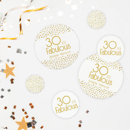 30 und fabelhaftes Gold Glitzer 30. Geburtstag Par Konfetti