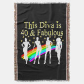 30 UND FABULOUS DAZZLING DIVA DESIGN DECKE (Vorderseite Vertikal)