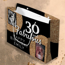 30 und fabulous Gold Glitzer 2 Foto 30. Geburtstag