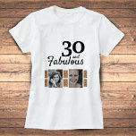 30 und fabulous Gold Glitzer 2 Foto 30. Geburtstag T-Shirt<br><div class="desc">30 und fabulous Gold Glitzer 2 Foto 30. Geburtstag T - Shirt. Fügen Sie Ihre Fotos hinzu - Sie können ein altes und neues Foto verwenden.</div>
