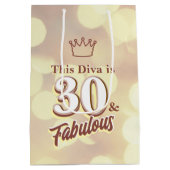 30 und Fabulous Mittlere Geschenktüte (Rückseite)