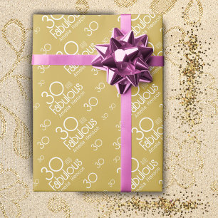 30 und Fantastisch Moderne 30. Geburtstag Geschenkpapier
