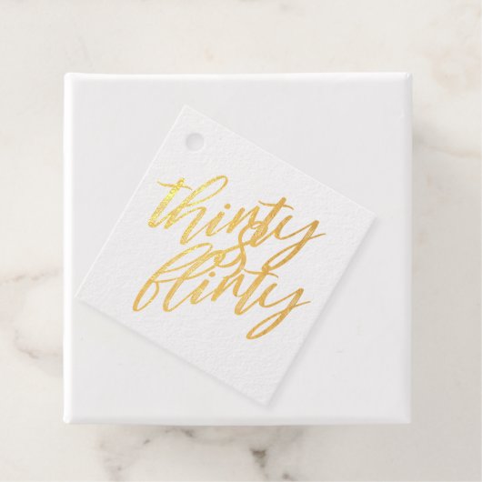 30 und Kokette Begleitheitsmarken Geschenkanhänger (Mit Box)