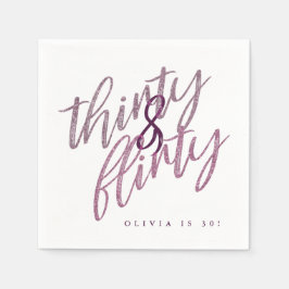 30 und Kokettes Geburtstagsfeierbuch Napkins Serviette