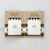 30 und phantastisch braun schwarz 30. rustikale Ge Karte (Innenseite)