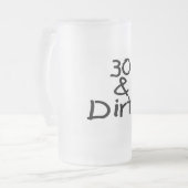 30 und schmutzig mattglas bierglas (Vorderseite Links)