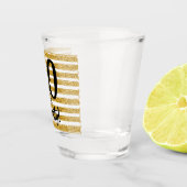 30 und Thirsty Gold Imitate Glitzer Custom Schnapsglas (Rechts)