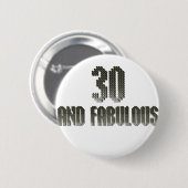 30 und tolles Discothema Button (Vorne & Hinten)