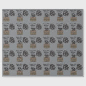 30 und über dem Hügel-Party-Thema Geschenkpapier (Flach)