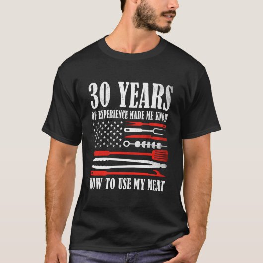 30 US-Flag-Grillbarbecue T-Shirt (Vorderseite)