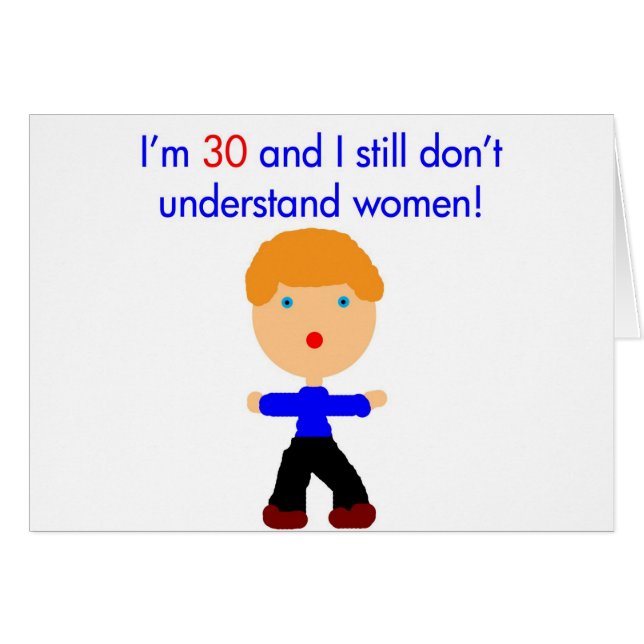 30 verstehen Sie nicht Frauen (Vorderseite (Horizontal))