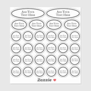 30 Vorlage für schwarzen und weißen Kreis hinzufüg Aufkleber