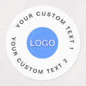 30 wasserdichte Aufkleber mit Ihrem Firmenlogo (Design 1)
