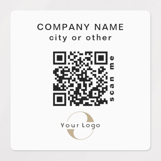 30 Wasserfeste Aufkleber Business QR-Code Notebook (Design 1)