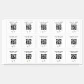 30 Wasserfeste Aufkleber Business QR-Code Notebook (Blatt)
