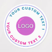 30 Wasserfeste Aufkleber (stilvolles Business-Logo (Design 1)