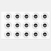 30 Wasserfeste Firmenlogos Wasserflaschen-Aufklebe Etiketten (Blatt)