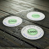 30 Waterproof Stickers (Business Logo, Brand Text) Etiketten