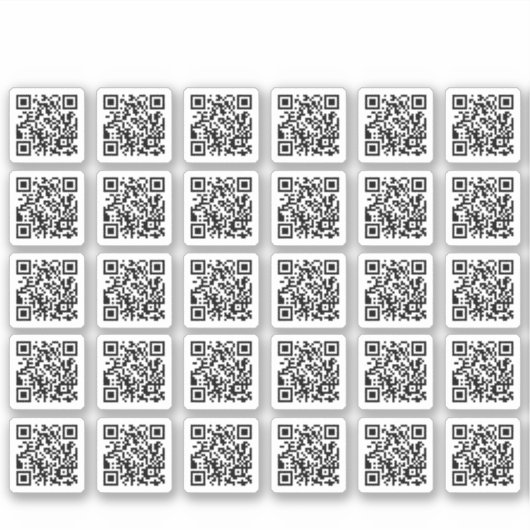 30 Website für benutzerdefinierten QR-Code generie Aufkleber (Vorderseite)