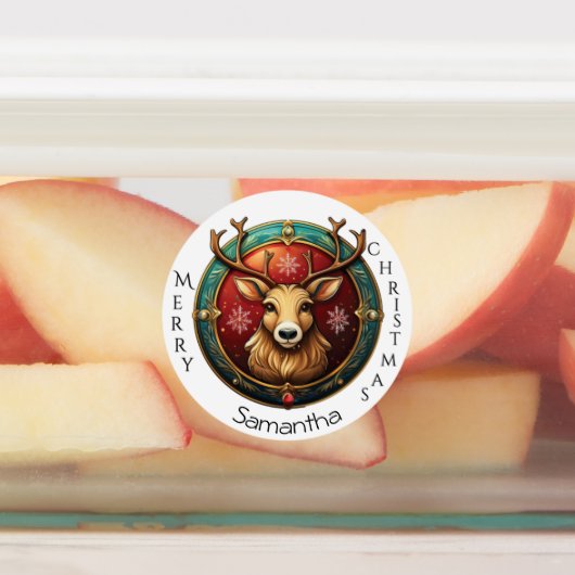 30 Weihnachtsgeschenk Individuelle Name Tag Etiketten (Befestigt)