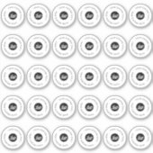 30 Weißes oder klares 1,1" Wasserdichtes Kosmetikl Aufkleber (Vorderseite)