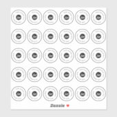 30 Weißes oder klares 1,1" Wasserdichtes Kosmetikl Aufkleber (Blatt)