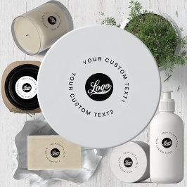 30 Weißes oder klares 1,1" Wasserdichtes Kosmetikl Aufkleber