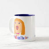 30 wie die Hölle Zweifarbige Tasse (Vorderseite Links)