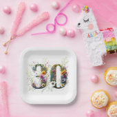30 Wildblumen zum Geburtstag Pappteller (Party)