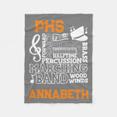 30"x40"-Schulband-Stadion Fleecedecke (Vorderseite)