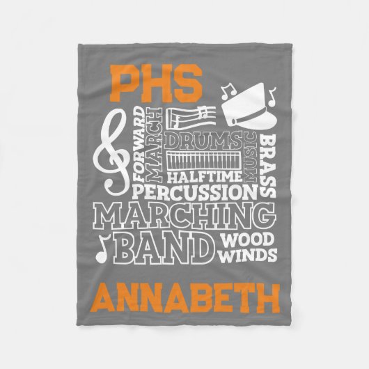 30"x40"-Schulband-Stadion Fleecedecke (Vorderseite)