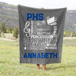 30"x40"-Schulband-Stadion Fleecedecke
