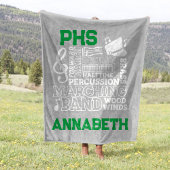 30"x40"-Schulband-Stadion Fleecedecke