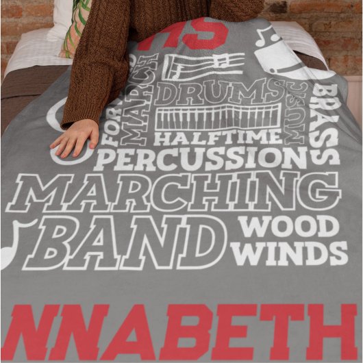 30"x40"-Schulband-Stadion Fleecedecke