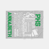 30"x40"-Schulband-Stadion Fleecedecke (Vorderseite (Horizontal))