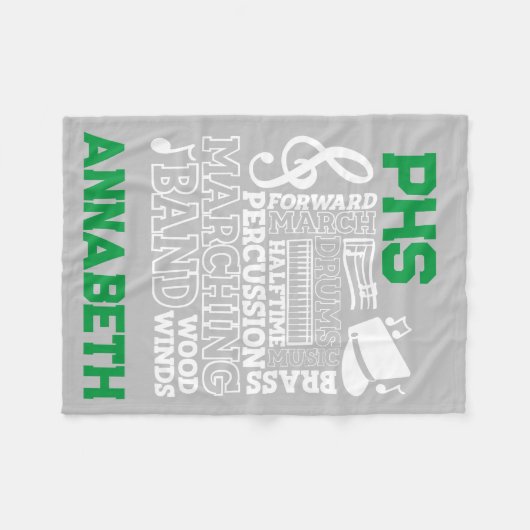 30"x40"-Schulband-Stadion Fleecedecke (Vorderseite (Horizontal))