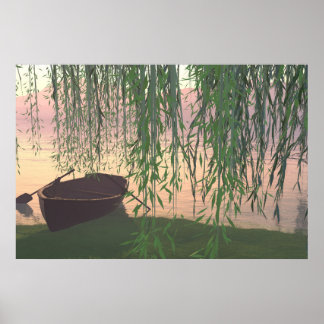 30" x 24" paper Poster w' "Under the Willows" imag