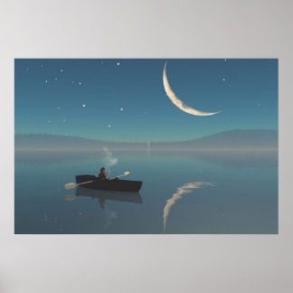 30" x 24" Papierposter mit "friedlichem" Bild Poster