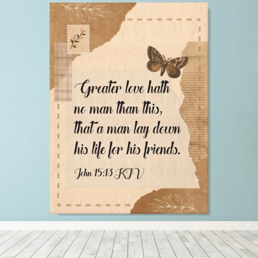 30 x 40 Leinwand Bibelwall Kunstdrucken (Insitu (Holzboden))