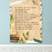 30 x 40 Leinwand drucken - Das Gebet des Herrn (Insitu (Holzboden))