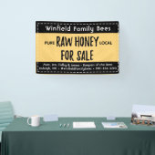 30 x 48" Farmer's Market Honey Table Banner Gelb (Messe)
