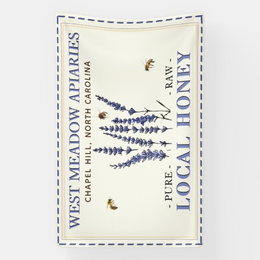 30 x 48" Honigtisch-Banner für den Bauernmarkt Banner (Vertikal)