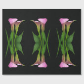 30" x 6' Calla Lily Wrapping Paper Roll Geschenkpapier (Flach)