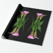 30" x 6' Calla Lily Wrapping Paper Roll Geschenkpapier (Ungerollt)