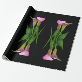 30" x 6' Calla Lily Wrapping Paper Roll Geschenkpapier