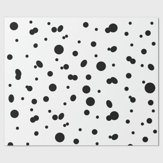 30' x 6' Dalmatiner Umhüllungspapier, glänzend Geschenkpapier (Flach)